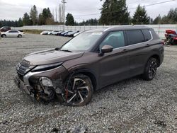 Salvage cars for sale at Graham, WA auction: 2022 Mitsubishi Outlander SEL