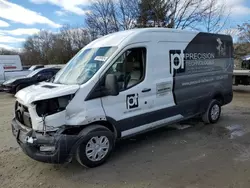 Salvage trucks for sale at North Billerica, MA auction: 2020 Ford Transit T-250