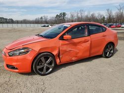 Vehiculos salvage en venta de Copart Lumberton, NC: 2015 Dodge Dart GT