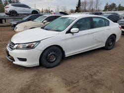 Salvage cars for sale from Copart Ontario Auction, ON: 2014 Honda Accord LX