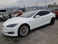 Salvage cars for sale at Sun Valley, CA auction: 2015 Tesla Model S