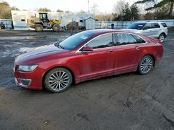 Salvage cars for sale from Copart Lyman, ME: 2017 Lincoln MKZ Select
