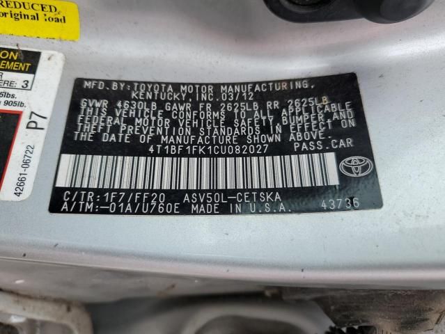 2012 Toyota Camry Base