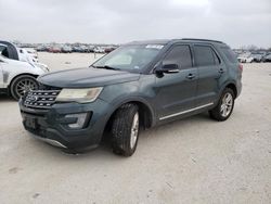 Salvage cars for sale at San Antonio, TX auction: 2016 Ford Explorer XLT