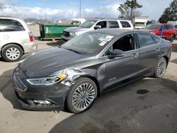 Salvage cars for sale from Copart Woodhaven, MI: 2017 Ford Fusion SE Hybrid