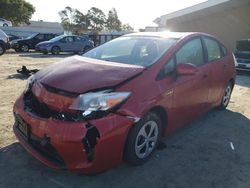 Salvage cars for sale at Vallejo, CA auction: 2015 Toyota Prius