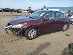 Salvage cars for sale from Copart Woodhaven, MI: 2012 Honda Accord LX