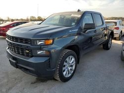 Salvage cars for sale at Houston, TX auction: 2021 Chevrolet Silverado C1500 Custom