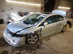 Salvage cars for sale from Copart Angola, NY: 2008 Honda Civic EXL