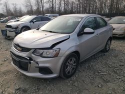 Salvage cars for sale at Waldorf, MD auction: 2017 Chevrolet Sonic LS