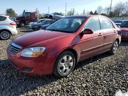 KIA Spectra EX salvage cars for sale: 2008 KIA Spectra EX