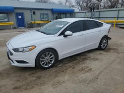 Salvage cars for sale at Wichita, KS auction: 2017 Ford Fusion SE