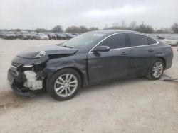 Salvage cars for sale at San Antonio, TX auction: 2018 Chevrolet Malibu LT