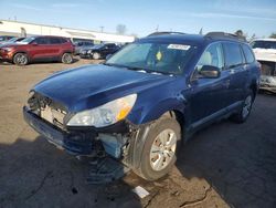 Salvage cars for sale from Copart New Britain, CT: 2010 Subaru Outback 2.5I