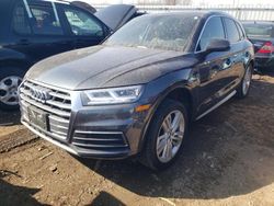 Salvage cars for sale at Elgin, IL auction: 2018 Audi Q5 Premium Plus