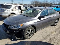 Salvage cars for sale from Copart Lexington, KY: 2017 Honda Accord LX