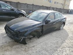 Salvage cars for sale from Copart Opa Locka, FL: 2017 Infiniti Q50 Premium