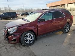 Salvage cars for sale at Fort Wayne, IN auction: 2016 Chevrolet Equinox LT