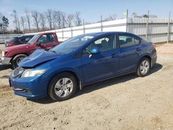 Salvage cars for sale at Spartanburg, SC auction: 2013 Honda Civic LX