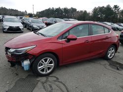 Salvage cars for sale at Exeter, RI auction: 2017 Chevrolet Cruze LT