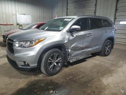 Salvage cars for sale at Franklin, WI auction: 2016 Toyota Highlander XLE