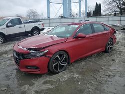 Salvage cars for sale from Copart Windsor, NJ: 2018 Honda Accord Sport