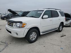 Salvage cars for sale at Haslet, TX auction: 2001 Toyota Sequoia Limited