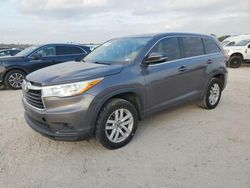 Salvage cars for sale at Houston, TX auction: 2016 Toyota Highlander LE