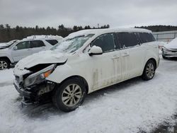 Salvage cars for sale at Windham, ME auction: 2015 KIA Sedona LX