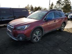 Carros salvage a la venta en subasta: 2019 Subaru Outback 2.5I Limited