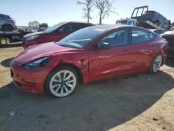 Salvage cars for sale at San Martin, CA auction: 2022 Tesla Model 3