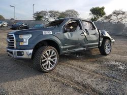 Salvage cars for sale at San Diego, CA auction: 2015 Ford F150 Supercrew