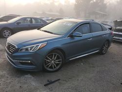 Salvage cars for sale at Savannah, GA auction: 2015 Hyundai Sonata Sport