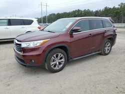 Salvage cars for sale at Greenwell Springs, LA auction: 2015 Toyota Highlander XLE