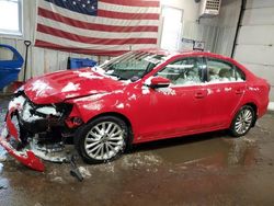 Salvage cars for sale at Lyman, ME auction: 2012 Volkswagen Jetta SEL