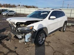 Salvage cars for sale at Pennsburg, PA auction: 2019 Jeep Cherokee Latitude Plus