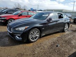 Salvage cars for sale at Chicago Heights, IL auction: 2018 Infiniti Q50 Luxe