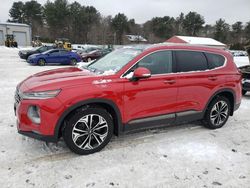 Salvage cars for sale at Mendon, MA auction: 2020 Hyundai Santa FE Limited