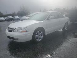 Acura salvage cars for sale: 2001 Acura 3.2CL TYPE-S