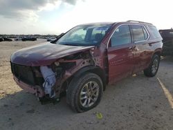 Salvage cars for sale at San Antonio, TX auction: 2021 Chevrolet Traverse LT