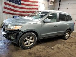 Salvage cars for sale at Lyman, ME auction: 2007 Hyundai Santa FE GLS