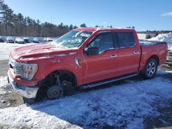 Salvage cars for sale at Windham, ME auction: 2021 Ford F150 Supercrew