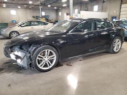 Salvage cars for sale at Blaine, MN auction: 2015 Tesla Model S 70D