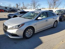 Salvage cars for sale at Bridgeton, MO auction: 2016 Hyundai Sonata Hybrid