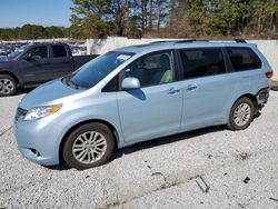 Salvage cars for sale at Fairburn, GA auction: 2015 Toyota Sienna XLE