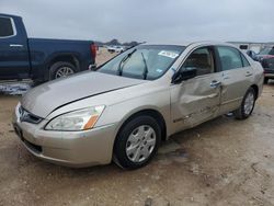 Salvage cars for sale at San Antonio, TX auction: 2003 Honda Accord LX