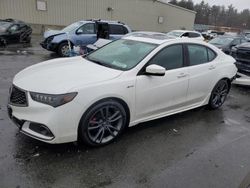 Salvage cars for sale at Exeter, RI auction: 2018 Acura TLX TECH+A