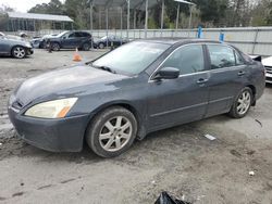 Salvage cars for sale at Savannah, GA auction: 2005 Honda Accord EX