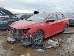 Salvage cars for sale at Elgin, IL auction: 2020 Honda Civic EXL