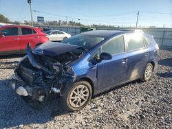 Salvage cars for sale at Hueytown, AL auction: 2015 Toyota Prius V